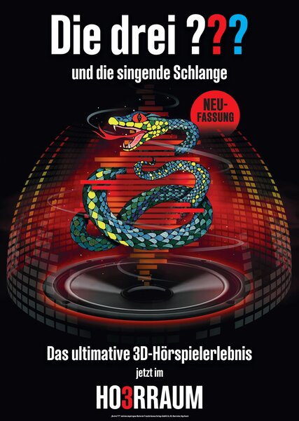 Die Drei Fragezeichen Und Die Singende Schlange - Plakat Die drei ??? und die singende Schlange - Plakat